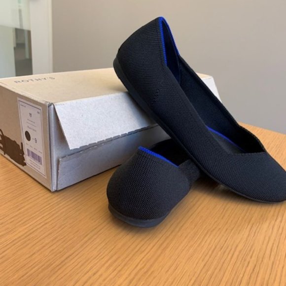 Black Rothy's Ballet Flats - Picture 4 of 5